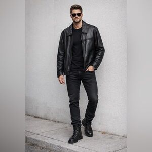 American classic leather jacket